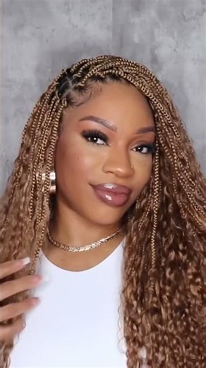 How to install the goddess box braids crochet hair with a crochet needle?So easy with me