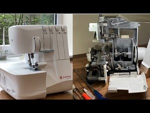 How to Remove the Cover of a Serger, Overlocker - Singer S14-78 S0230 #AbisDen #overlocker