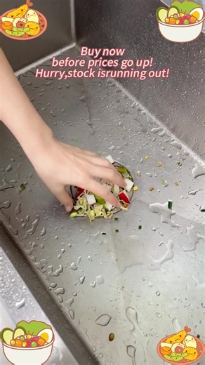 It is very convenient to install such a # drain basket on the edge of the sink # magnetic suction tank drain basket # Kitchen good stuff # sink filter basket