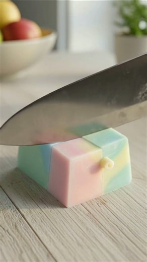 Cutting soft cloth 🧽 effect ASMR satisfactory relaxing 8K #asmr #relaxing #satisfying