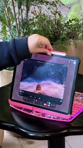 💖obsessed with this Y2K pink iPad magic keyboard #ipad #fyp #musthaves #keyboard #desksetup #y2k