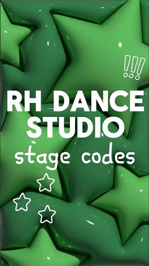 RH DANCE STUDIO Stage codes pt 1! #rhdancestudio #roblox #kpop #robloxkpop #rhstudio #kpoproblox