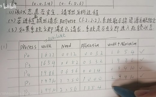 十分钟完全掌握操作系统大题银行家算法 纯干货