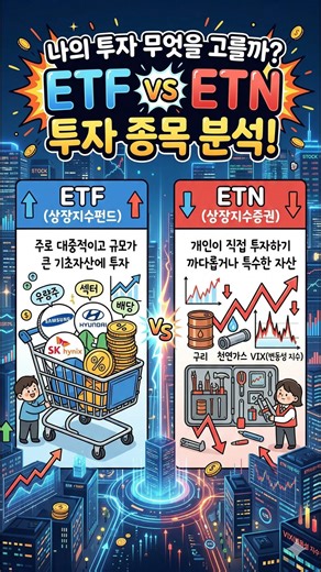 ETN ETN의 차이점 #ETN #상장지수증권 #ETF차이 #ETFETN차이 #주식공부 #재테크기초
