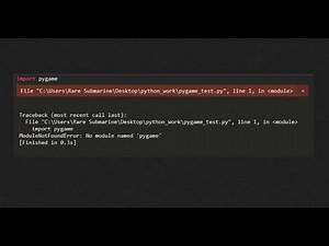 How to install Pygame properly in Python / troubleshooting