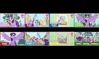 Mix of 8 videos from youtube : MLP FIM All Season 1 and 8 Theme Songs