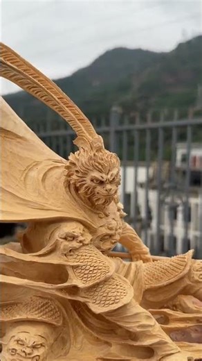 #Original #WoodCarvingArtwork #GuanYuTheMartialSaint #HistoricalFigure