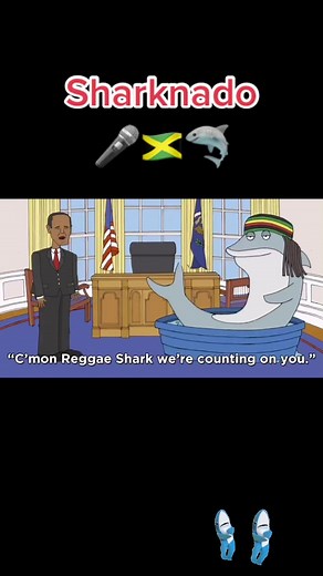 Sharknado Reggae Shark Pt3 #reggae #sharks #thekeyofawesome #animation #rastafari #funny #cartoon #fyp