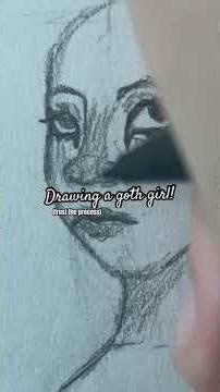 Drawing a goth girl! #art #drawing #alternative #gothic #sketching #artist #artwork #drawwithme