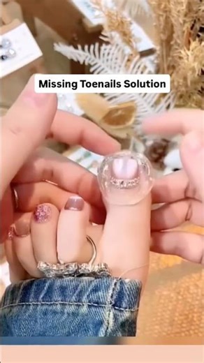 For missing toenails try Secret Nails GLUI nail glue, it holds longer than Acrylic & poly gel