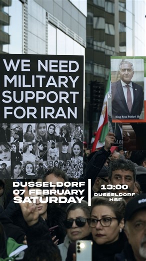 Parsa Delavar on Instagram‎: "From Düsseldorf to Iran: Your fight is our fight. ✊🏼 1 more stop before our global action ✌🏼 07.02.2026 - Düsseldorf HBF - 13:00 __________________________________ از دوسلدورف تا ایران: مبارزه‌ی شما، مبارزه‌ی ماست. ✊🏼 یک ایستگاه دیگر مانده تا اقدام جهانی ما ✌🏼 ۰۷.۰۲.۲۰۲۶ – ایستگاه مرکزی دوسلدورف - ساعت ۱۳ شروع راهپیمایی #iranrevolution #جاوید_شاه #پاینده_ایران #freeiran #rezapahlavi"‎