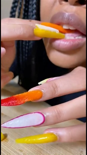 🥒 “Vegetable Nail Art You Can EAT — Wait For The Crunch 😭💅🥕”