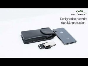Apple iPhone X Vertical Holster Phone Case with Metal Belt Clip