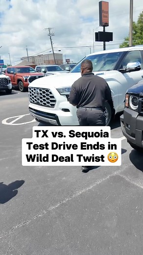 97K views · 506 reactions | This test drive just got interesting. Comment below which one you'd choose: TX or Sequoia. #luxurycarreview #testdriveexperience #vehiclefeatures | Toyota of Montgomery | Facebook