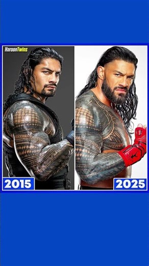 in 2015 he had potential, in 2025 he has AURA 🔥 #wwe #romanreigns