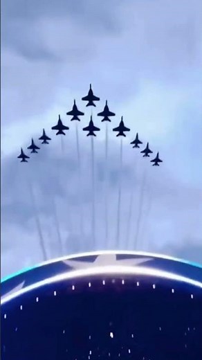 Thunderbirds and Blue Angels deliver rare Super Delta flyover over Washington DC