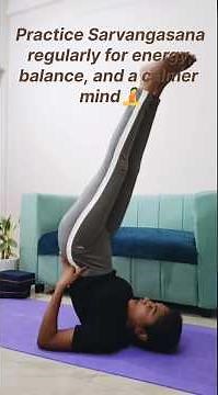 Sarvangasana | Shoulder Stand Pose | Benefits, Steps & Precautions #sarvangasana #yogaforbeginners