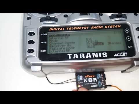 How to setup 16 channels on FrSky X8R using SBUS