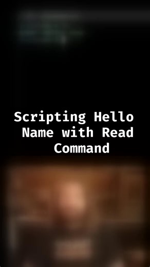 Scripting Hello Name with Read Command - you suck at programming #programming #devops #bash #linux #unix #software #terminal #shellscripting #tech #stem | You Suck at Programming