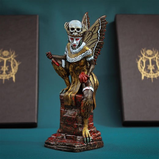 Itzpapalotl Statue, Obsidian Butterfly, Aztec Goddess Figure - Etsy