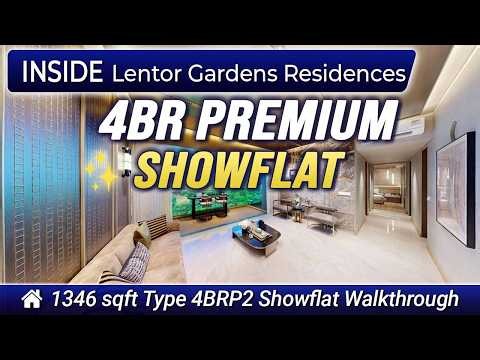 Lentor Gardens Residences 4 Bedroom Premium Showflat Tour | 1,346 Sqft Type 4BR P2