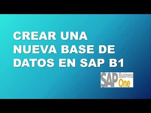 Como crear una nueva Base de Datos en SAP Business One
