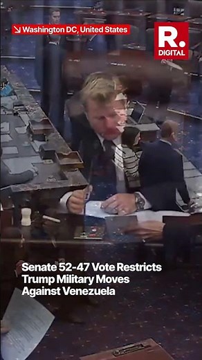 Senate 52-47 Advances Measure Blocking Unilateral Trump Action in Venezuela