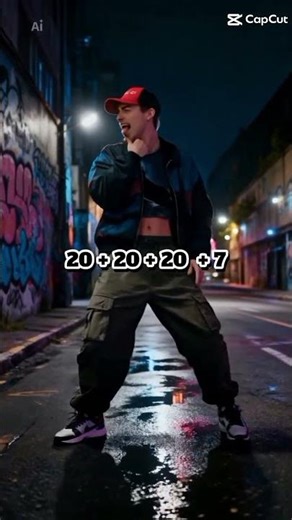 20 + 20 + 20 + 7 = 67