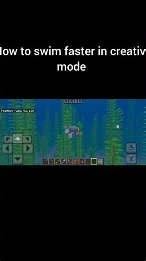 swimming faster in creative mode #minecraft #javaisawesome #gaming #javavsbedrock #minecraftjava