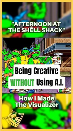 THIS Is How I Made A Retro TMNT And Alien Storm Music Visualizer WITHOUT Using A.I.