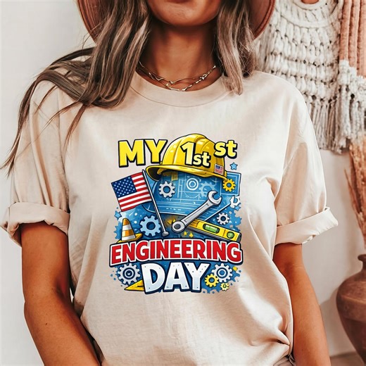 My 1st Engineering Day T-shirt, STEM Graduate Gift - Etsy