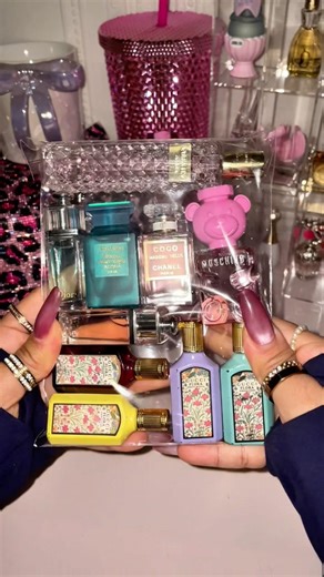 Where are my mini perfume girls at?!🎉🌸#miniperfumes #perfume #asmrpacking #perfumecollection #fyp