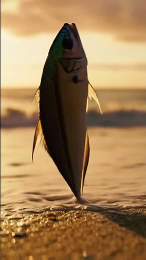 Dancing Fish at the Sea Coast | Nature’s Surprise Moment #shortvideos