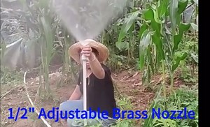 5Pcs Brass Misting Nozzles, 1/2 inch High Pressure Spray Misting Nozzle, Adjustable Misting System Nozzle, Atomizer Mister Nozzles for outdoor Plant Garden Patio Greenhouse