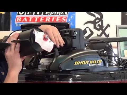 Install Humminbird down imaging transducer to Minn Kota Terrova ipilot
