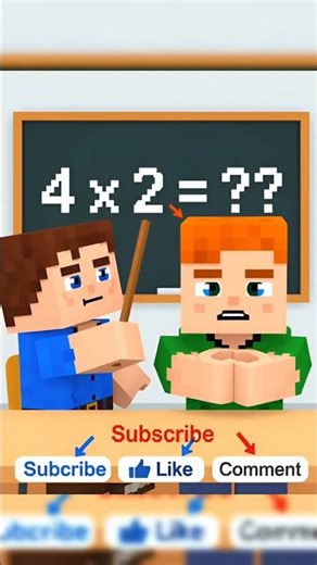 WHAT IS THE ANSWER? MINECRAFT LESSONS PART 7 #shorts #animation #lesson