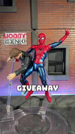 This is a SPECTACULAR Figure 🥹🔥 | Mafex Final Swing Suit Spider-Man #fyp #stopmotion #giveaway #actionfigures #funny @Hobby Genki Best Figure Store