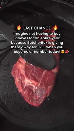 🚨This Weekend Only🚨Get FREE Steaks for a YEAR $100 off and save up to $1,024* when you sign up with ButcherBox. Get your choice of 100% Grass-Fed, Grass-Finished: 🥩Ribeyes 🥩 🥩Filet Mignons 🥩 🥩NY Strips 🥩 | ButcherBox