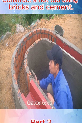 Constructing a Brick and Cement Hot Tub: Part 3