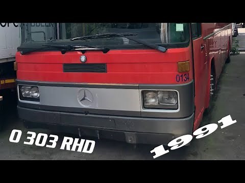 Mercedes Benz O 303 RHD V8 manual 6-speed Details inside from 1991 oldschool Bus V8