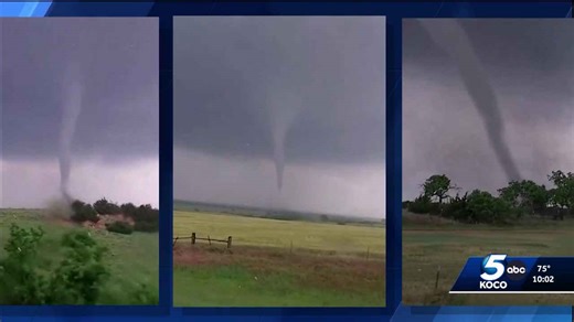 Oklahoma sees reports of 3 tornadoes on Sunday