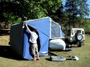 Setting up the Jurgens CampLite trailer