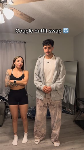 I didn’t think her outfit would actually fit me lmao @evogennutrition code Joshua #gymbro #gymcouple #fitnessjourney #youngla #evogennutrition #ａｅｓｔｈｅｔｉｃ #bodybuilding #gymreels #fitness #outfitcheck #cute #humor #outfitswap | Joshua Terrazas