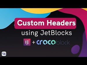 WordPress custom header using JetBlocks & Elementor