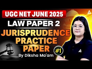 UGC NET Paper 2 Law Preparation | UGC NET June 2025 | Jurisprudence Practice Paper 1 By Diksha Maam