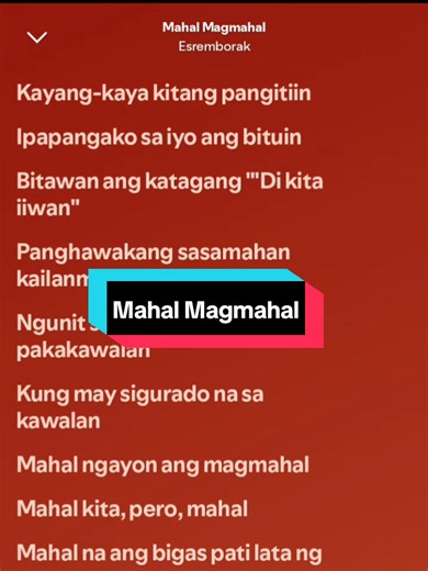 Mahal Magmahal🎶 By: ( Esremborak ) #songs #fulltrending #foryou #fyp #viralsong