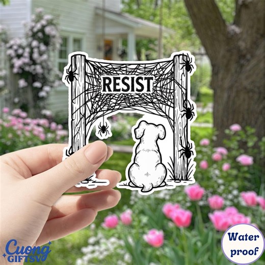 Resist, Said Charlotte Sticker, Anti-trump, JD Vance, Pro-choice, Feminist Sticker, Liberal Democrat Decal, Minimalist Dog Decal - Etsy