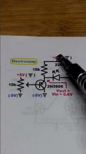 Negative Voltages With PNP BJT Emitter Follower Circuit 2N3906 Transistor #schematics #circuit #diy