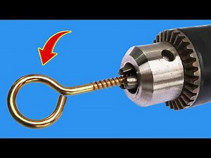 Just insert eye screw into Drill and Every house needs this and no one does it! Creation Tips