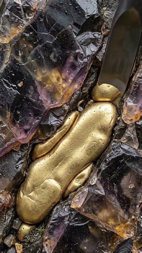 REAL GOLD Process 🔥 From Geology to Pure Gold Bar | Satisfying Gold Melting #goldrush #gold